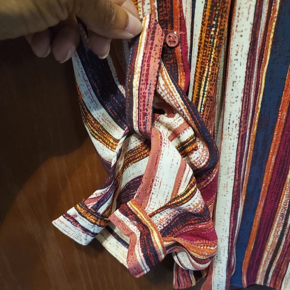 NWT - Zac & Rachel striped blouse - LARGE - Picture 4 of 7